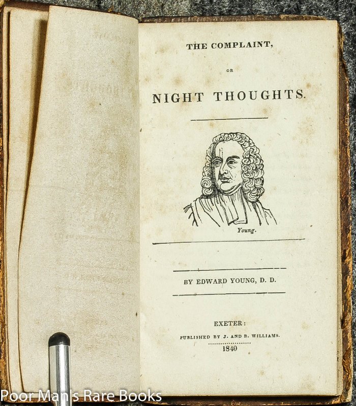 Image for The Complaint Or Night Thoughts
