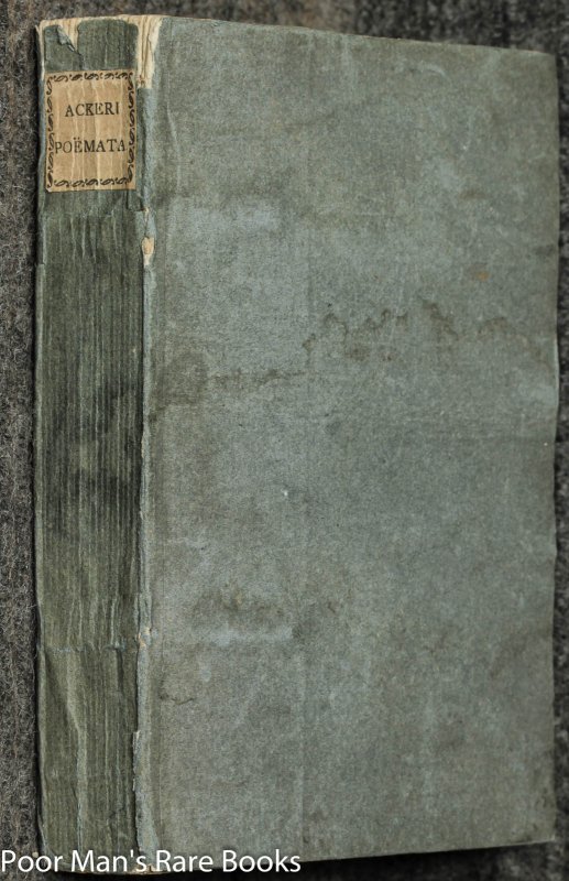 Image for Vopisci Horatii Ackeri Poemata