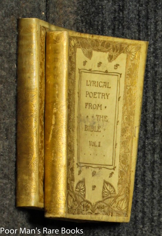 Image for Lyrical Poetry From The Bible ( Ct Vols I And II Full Vellum)