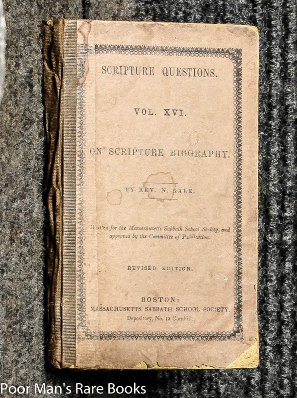 Image for Scripture Questions. vol XVI on scripture biography
