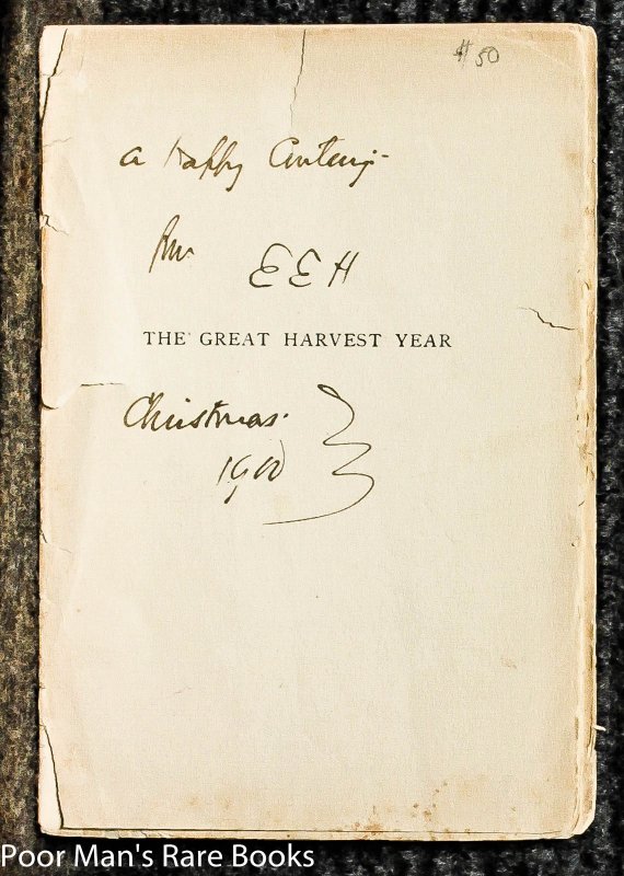 Image for The Great Harvest Year 1900, Signed E E H By Hale. Also- Christ And His Church A Sermon 1882