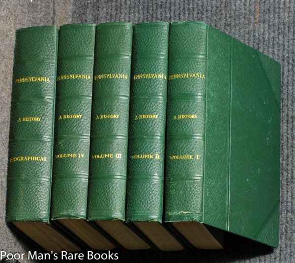 Image for Pennsylvania - A History (volumes 1-5 W/ Biographical Vol, Complete)