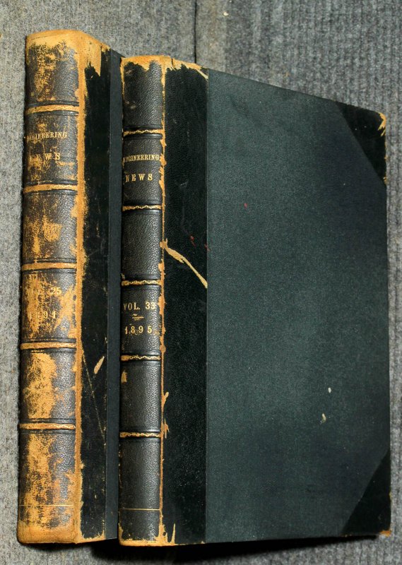 Image for Engineering News And American Railway Journal Vol XXV 1891 Jan-june And Vol XXXIII 1895 Jan-june