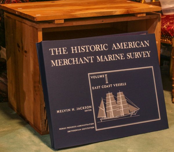 The Historic American Merchant Marine Survey 7 Volumes Complete In Original Wooden Case Image for The Historic American Merchant Marine Survey 7 Volumes Complete In Original Wooden Case