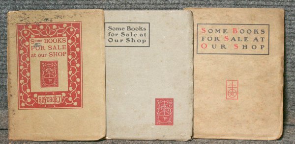 Image for Catalogs From The Roycroft Shop In East Aurora, N Y, 1899-1902