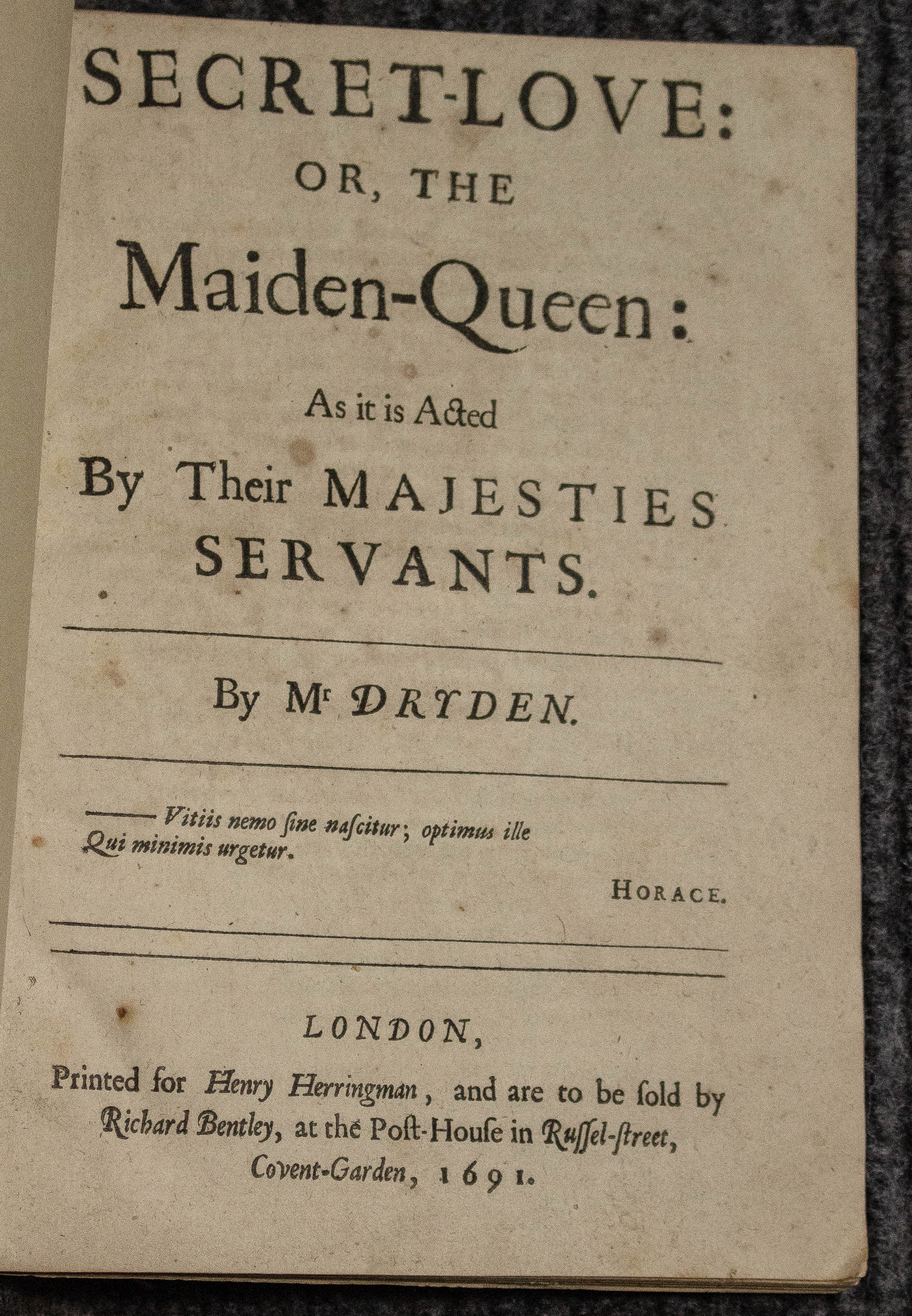Image for Secret-love: Or, The Maiden-queen. 1691.