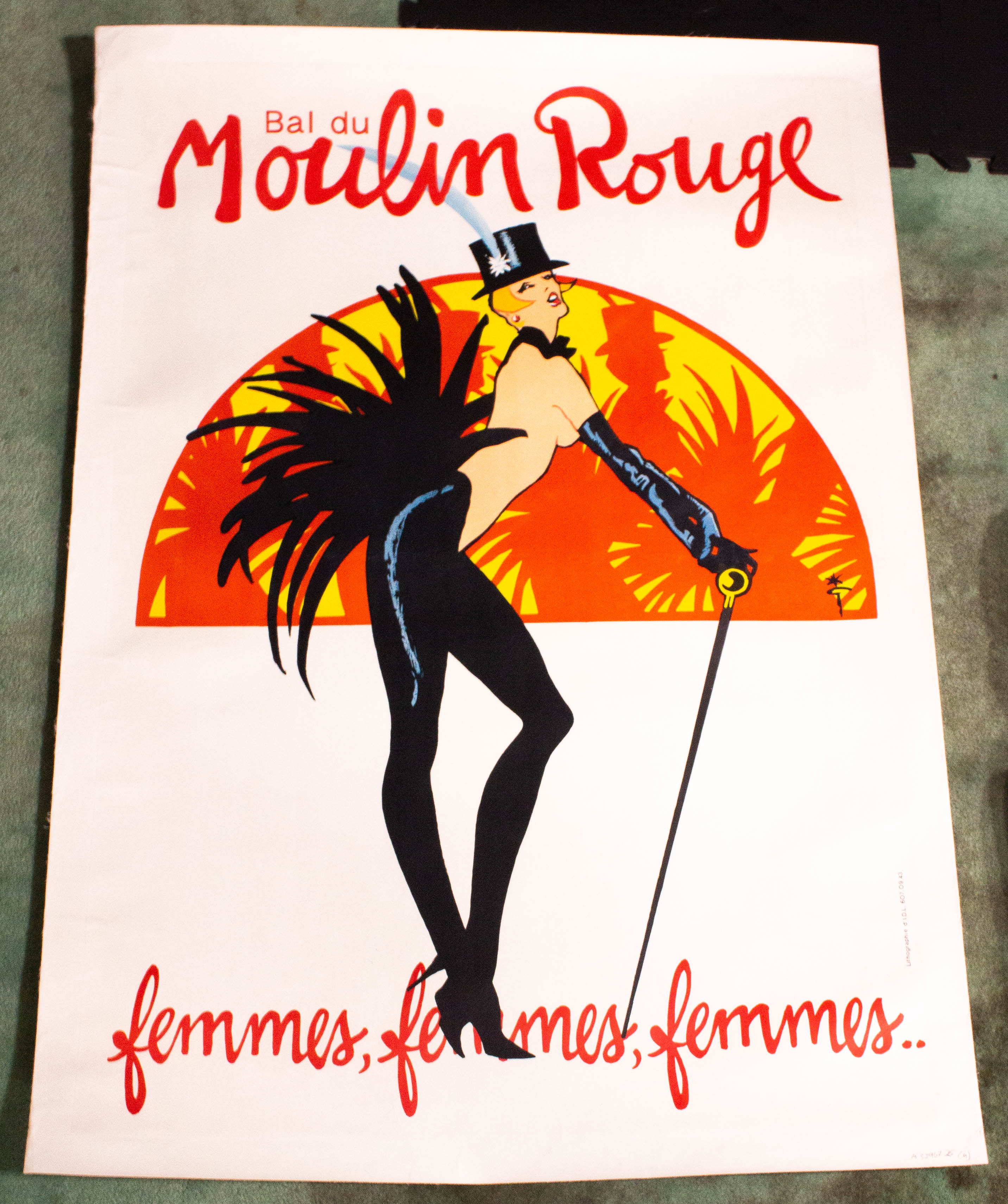 Image for Bal Du Moulin Rouge Femmes Femmes Femmes French Theatre & Opera Poster. 34 X 48" Lithographaa