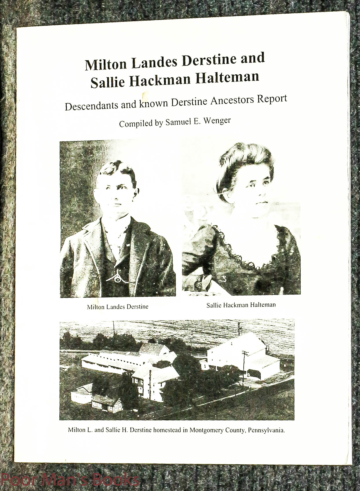 Image for Milton Landis Derstine And Sally Hackman Halteman