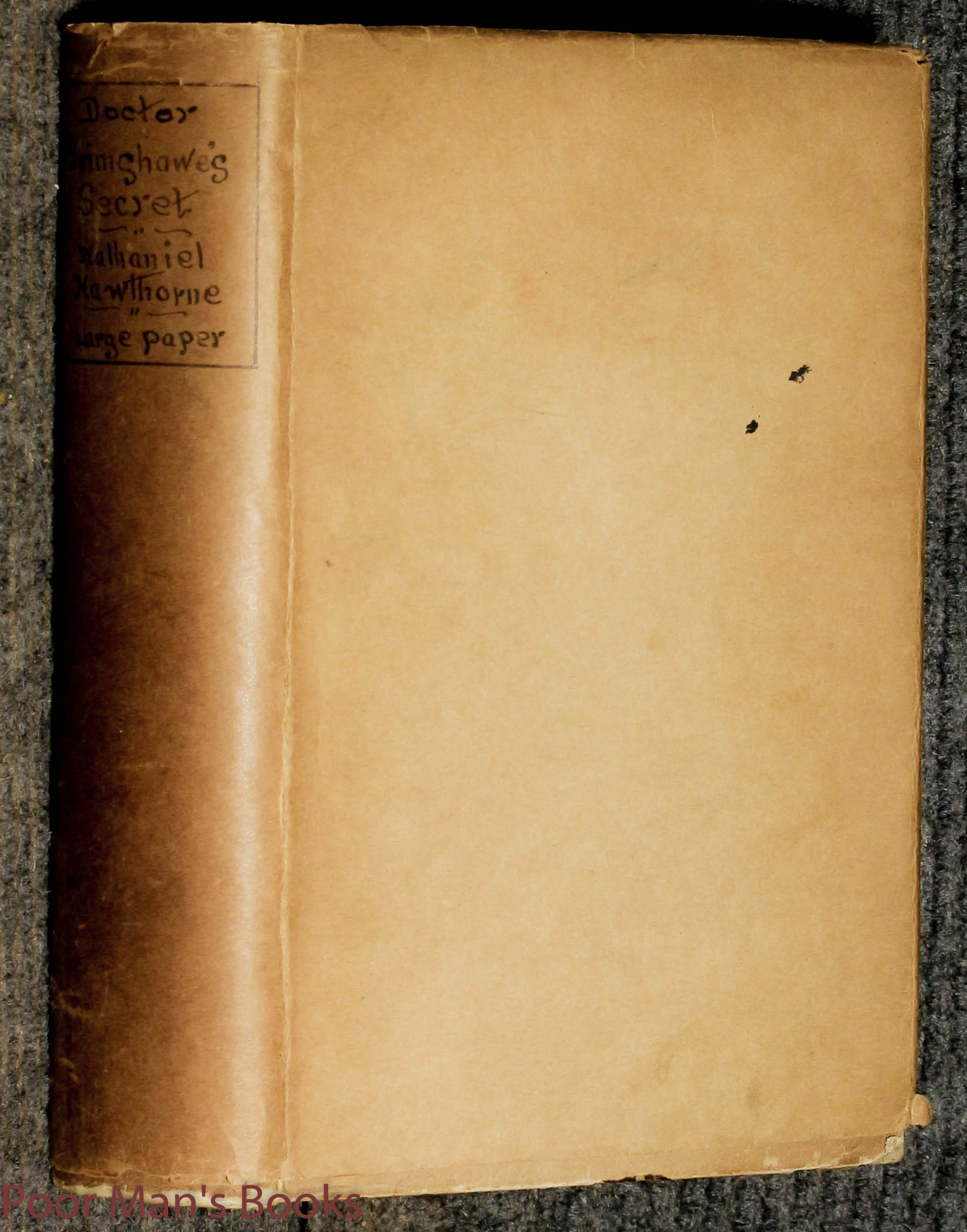 Image for Doctor Grimshaw's Secret Large Paper Edition Of 250
