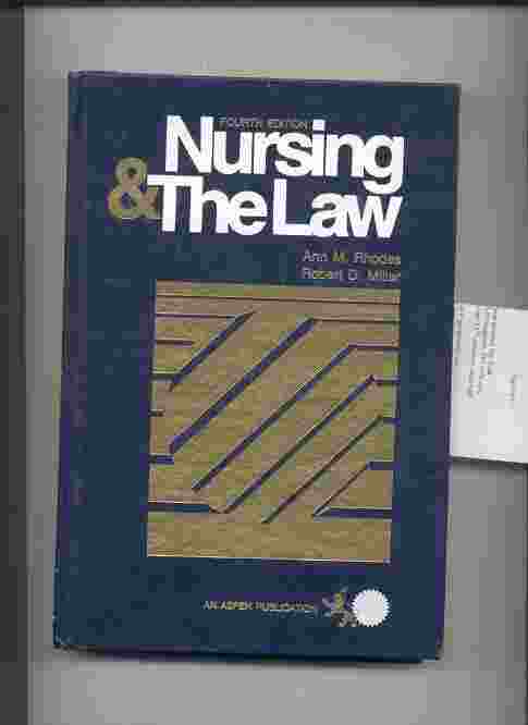 Image for NURSING AND THE LAW