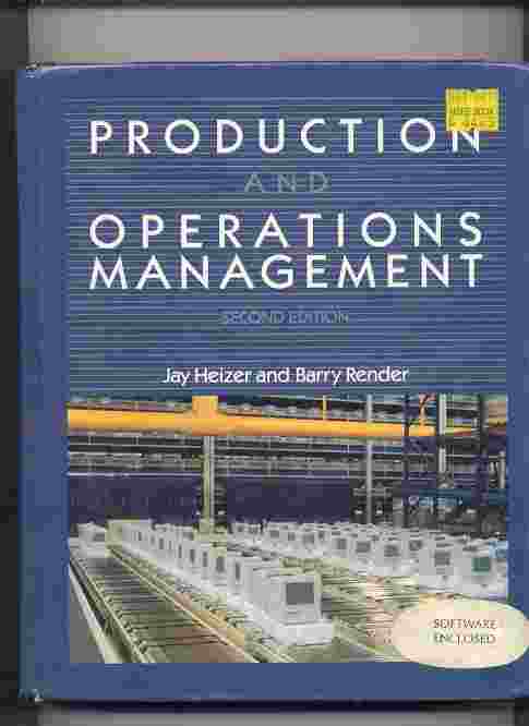 Image for PRODUCTION AND OPERATIONS MANAGEMENT