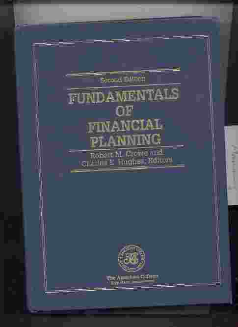 Image for FUNDAMENTALS OF FINANCIAL PLANNING