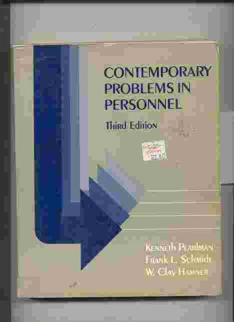 Image for CONTEMPORARY PROBLEMS IN PERSONNEL