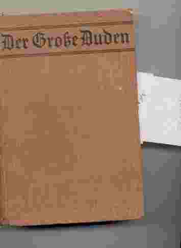 Image for DER GROSZE DUDEN.