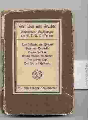 Image for MENSCHEN UND MÄCHTE, AUSGEWÄHLTE ERZÄHLUNGEN,