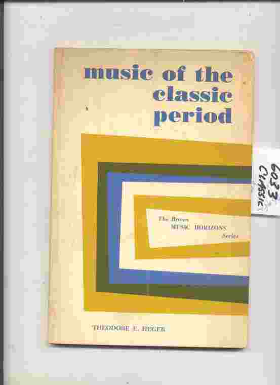 Image for MUSIC OF THE CLASSIC PERIOD