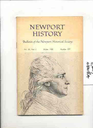 Image for NEWPORT HISTORY Bulletin of the Newport Historical Society