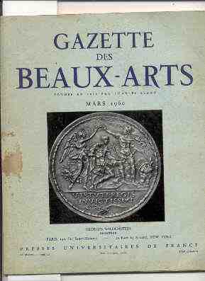 Image for GAZETTE DES BEAUX-ARTS FONDEE IN 1859 PAR CHARLES BLANC MARS 1960