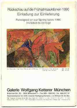 Image for GALERIE WOLFGANG KETTERER MÜNCHEN: 150. AUKTION. JAHRHUNDERT. (1990) . Einladung Zur Einlieferung