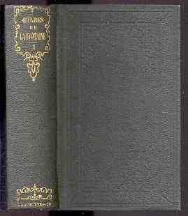 Image for OUVRES COMPLETES DE LA FONTAINE, TOME PREMIER (Fables of La Fontaine: Volume 1 of Two Volumes)