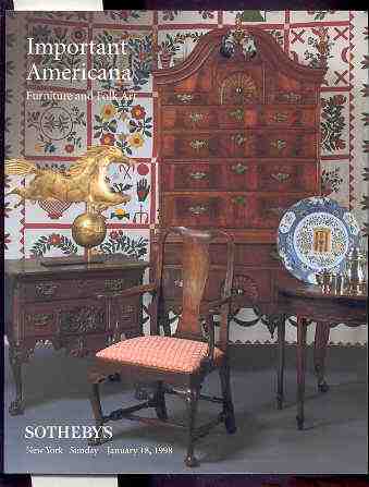 Image for IMPORTANT AMERICANA FURNITURE AND FOLK ART Sale No 7085 January 18 1998