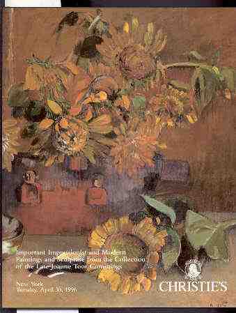 Image for IMPORTANT IMPRESSIONIST AND MODERN PAINTINGS AND SCULPTURE FROM THE COLLECTION OF THE LATE JOANNE TOOR CUMMINGS April 30th 1996