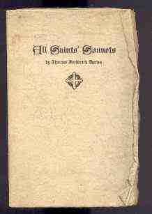 Image for ALL SAINTS SONNETS