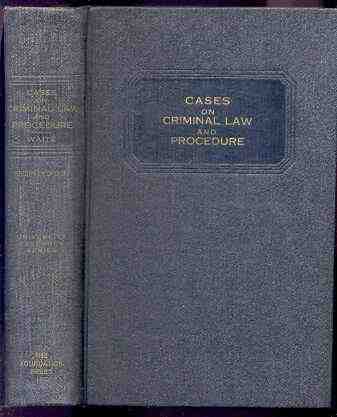 Image for CASES ON CRIMINAL LAW AND PROCEDURE Second Edition