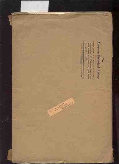 Image for THE AMERICAN HISTORICAL REVIEW Vol XXVIII 1923 No 4