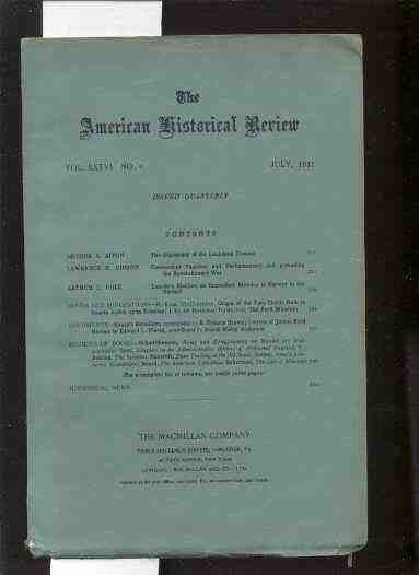 Image for THE AMERICAN HISTORICAL REVIEW Vol XXXVI 1931 No 4