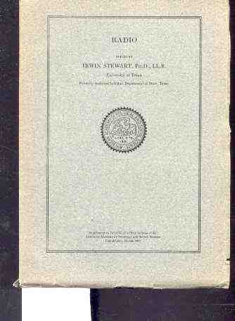 Image for RADIO. SUPPLEMENT TO VOL. CXLII OF THE ANNALS OF THE AMERICAN ACADEMY OF POLITICAL & SOCIAL SCIENCE.