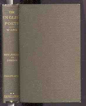 Image for THE ENGLISH POETS SELECTIONS WITH CRITICAL INTRODUCTIONS BY VARIOUS WRITERS AND A GENERAL INTRODUCTION BY MATTHEW ARNOLD; THE ENGLISH POETS, VOLUME II: BEN JONSON TO DRYDEN