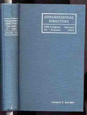 Image for OFFICIAL CONGRESSIONAL DIRECTORY. 71ST CONGRESS: 1ST SESSION BEGINNINGAPRIL 15, 1929