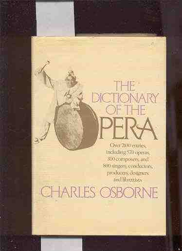 Image for DICTIONARY OF THE OPERA