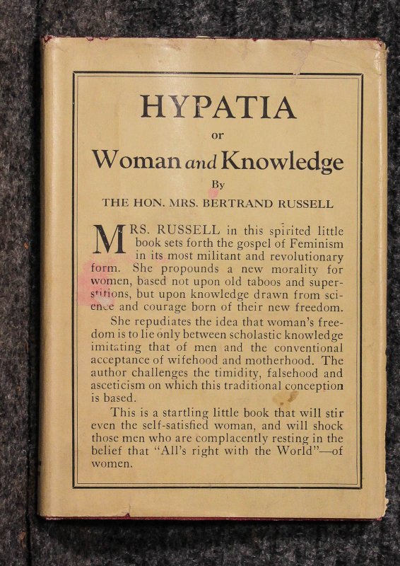 Image for HYPATIA OR WOMAN AND KNOWLEDGE