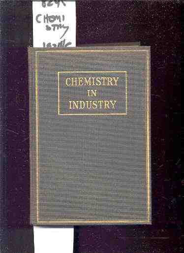 Image for CHEMISTRY IN AGRICULTURE (1924/1925)