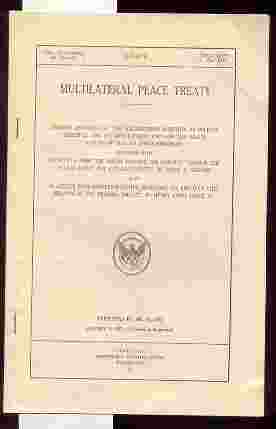 Image for MULTILATERAL PEACE TREATY Adress 1928, Article from the Forum, Article from Harper's