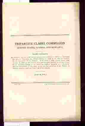 Image for TRIPARTITE CLAIMS COMMISSION (UNITED STATES, AUSTRIA, AND HUNGARY) July 24 1928