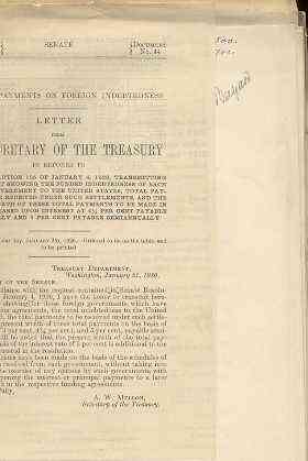 Image for AN ACT TO AUTHORIZE THE SETTLEMENT OF THE INDEBTEDNESS OF THE GOVERNMENT OF THE KINGDOM OF CZECHOSLOVAKIA, ESTHONIA, LATVIA, RUMANIA TO THE GOVERNMENT OF THE UNITED STATES OF AMERICA. (With Some Corollary Documents)