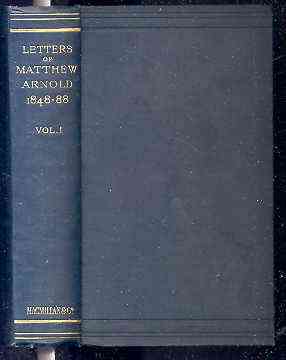 Image for LETTERS OF MATTHEW ARNOLD 1848-1888. (Vol I of 2)